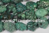 CNT247 15.5 inches 8*10mm - 13*18mm nuggets natural turquoise beads