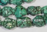 CNT248 15.5 inches 12*14mm - 15*18mm nuggets natural turquoise beads