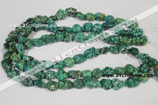 CNT248 15.5 inches 12*14mm - 15*18mm nuggets natural turquoise beads