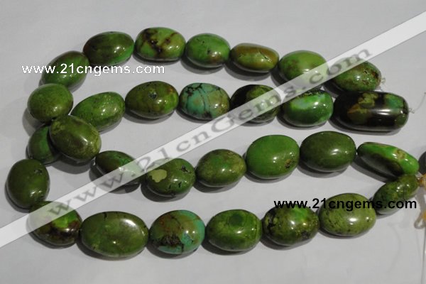 CNT257 15.5 inches 20*26mm nuggets natural turquoise beads wholesale