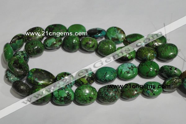 CNT259 15.5 inches 19*24mm nuggets natural turquoise beads wholesale