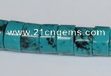 CNT26 16 inches 9*14mm wheel natural turquoise beads wholesale