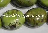 CNT260 15.5 inches 25*28mm nuggets natural turquoise beads wholesale