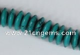 CNT27 16 inches 6*15mm rondelle natural turquoise beads wholesale