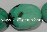 CNT270 15.5 inches 26*32mm - 30*40mm nuggets natural turquoise beads