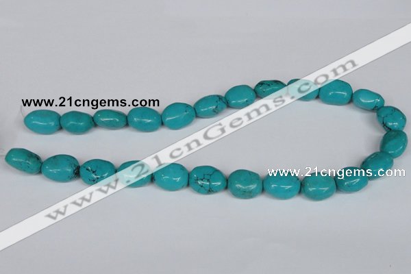 CNT34 16 inches 15*18mm nugget natural turquoise beads wholesale