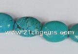 CNT35 16 inches 15*20mm oval natural turquoise beads wholesale