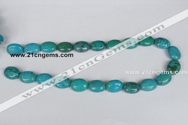CNT35 16 inches 15*20mm oval natural turquoise beads wholesale