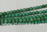 CNT350 15.5 inches 4mm round turquoise beads wholesale