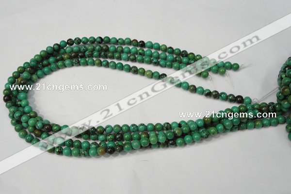 CNT351 15.5 inches 6mm round turquoise beads wholesale