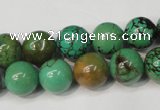 CNT354 15.5 inches 12mm round turquoise beads wholesale
