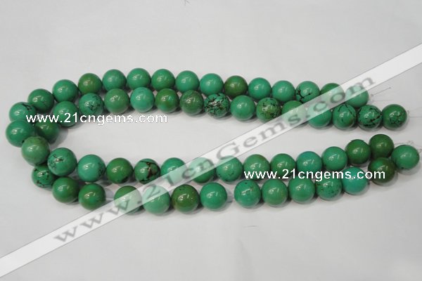 CNT355 15.5 inches 14mm round turquoise beads wholesale