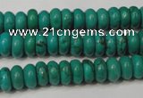 CNT363 15.5 inches 4*8mm rondelle turquoise beads wholesale