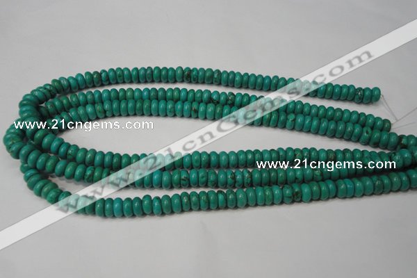 CNT363 15.5 inches 4*8mm rondelle turquoise beads wholesale