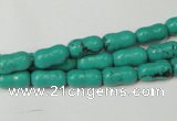 CNT372 15.5 inches 5*10mm bone turquoise beads wholesale