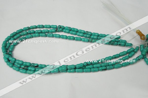 CNT372 15.5 inches 5*10mm bone turquoise beads wholesale