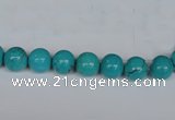 CNT38 16 inches 3mm round turquoise beads wholesale