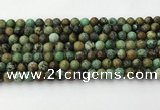 CNT410 15.5 inches 6mm round natural turquoise beads wholesale