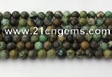 CNT411 15.5 inches 8mm round natural turquoise beads wholesale