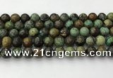 CNT412 15.5 inches 10mm round natural turquoise beads wholesale