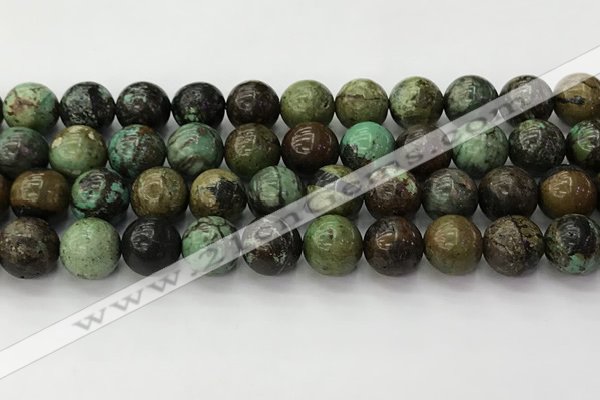 CNT413 15.5 inches 12mm round natural turquoise beads wholesale