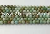 CNT416 15.5 inches 6mm round mongolian turquoise beads wholesale