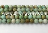 CNT418 15.5 inches 10mm round mongolian turquoise beads wholesale