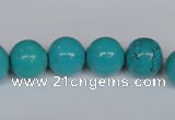 CNT42 16 inches 10mm round turquoise beads wholesale