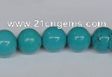 CNT43 16 inches 12mm round turquoise beads wholesale