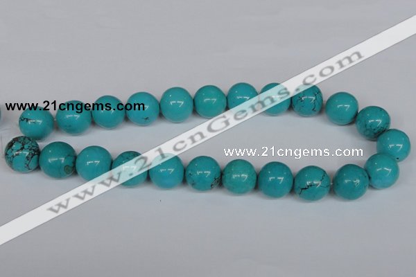 CNT44 16 inches 14mm round turquoise beads wholesale