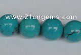 CNT45 16 inches 16mm round turquoise beads wholesale