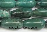 CNT514 15.5 inches 8*16mm teardrop turquoise gemstone beads