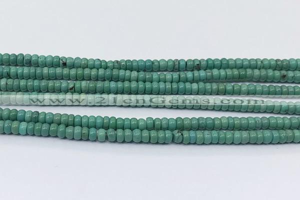 CNT541 15.5 inches 2*4mm - 3*4mm rondelle turquoise gemstone beads