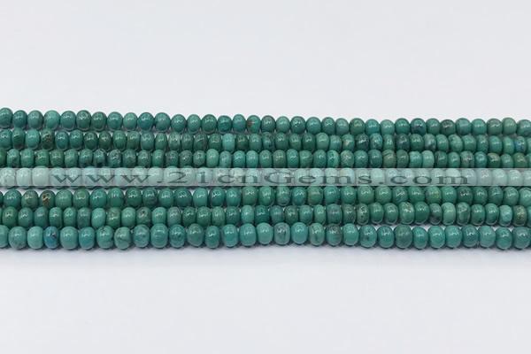 CNT542 15.5 inches 2.5*4mm - 3.5*4mm rondelle turquoise gemstone beads