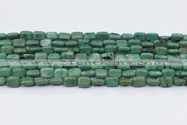 CNT557 15.5 inches 6*8mm rectangle turquoise gemstone beads