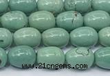 CNT565 15.5 inches 6*8mm teardrop turquoise gemstone beads