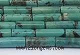 CNT569 15.5 inches 4*13mm tube turquoise gemstone beads