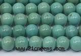 CNT573 15.5 inches 5mm round turquoise gemstone beads