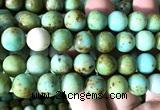 CNT584 15 inches 12mm round natural Mongolian turquoise beads