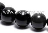 COB03 16 inches 10mm  round black obsidian gemstone beads wholesale