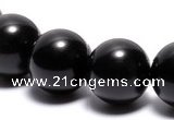 COB05 15 inches 14mm round black obsidian gemstone beads wholesale