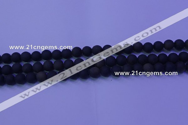 COB278 15.5 inches 6mm round matte golden obsidian beads wholesale