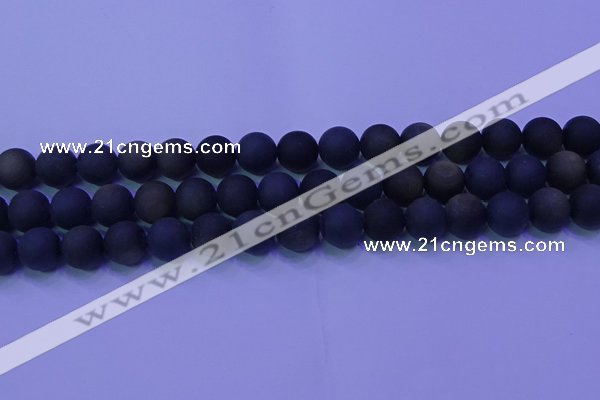 COB280 15.5 inches 10mm round matte golden obsidian beads wholesale