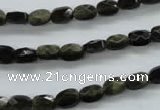 COB400 15.5 inches 5*7mm faceted oval black obsidian beads