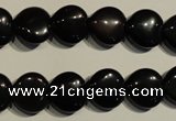 COB466 15.5 inches 8*8mm heart black obsidian beads wholesale