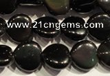 COB467 15.5 inches 10*10mm heart black obsidian beads wholesale