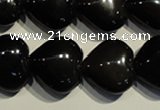 COB470 15.5 inches 16*16mm heart black obsidian beads wholesale