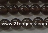 COB600 15.5 inches 6mm round ice black obsidian beads wholesale