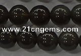 COB601 15.5 inches 8mm round ice black obsidian beads wholesale