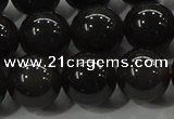 COB602 15.5 inches 10mm round ice black obsidian beads wholesale